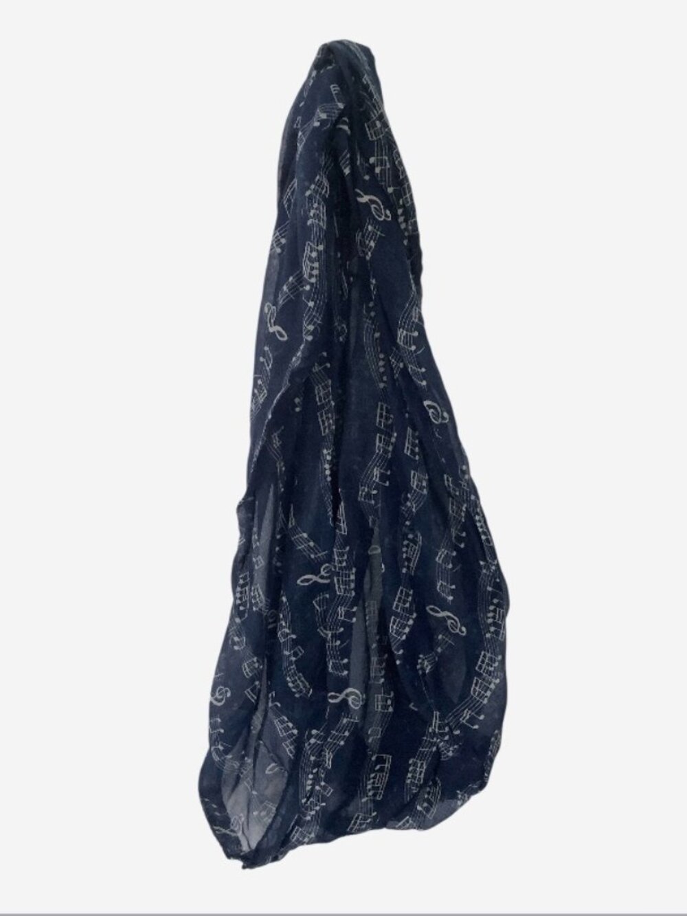 Music Infinity Scarf: dark blue